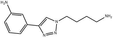 3-[1-(4-Amino-butyl)-1H-[1,2,3]triazol-4-yl]-phenylamine Structure