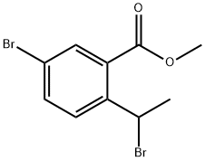 methyl5-bromo-2-(1-bromoethyl)benzoate Structure