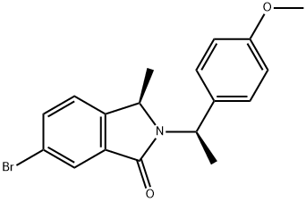 6-bromo-2-((R)-1-(4-methoxyphenyl)ethyl)-3-methylisoindolin-1-one Structure