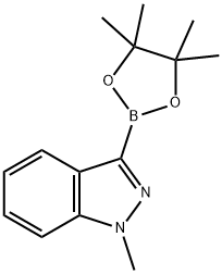 1-Methyl-1h-indazol-3-ylboronic acid pinacol ester Structure