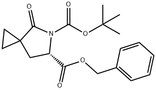 6-benzyl 5-tert-butyl (6S)-4-oxo-5-azaspiro[2.4]heptane-5,6-dicarboxylate 구조식 이미지