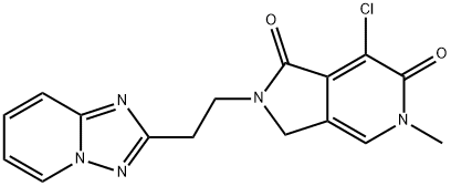 2-(2-([1,2,4]triazolo[1,5-a]pyridin-2-yl)ethyl)-7-chloro-5-methyl-2,3-dihydro-1H-pyrrolo[3,4-c]pyridine-1,6(5H)-dione Structure