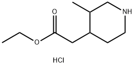 ethyl 2-(3-methylpiperidin-4-yl)acetate hydrochloride 구조식 이미지
