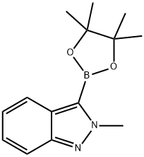 2-methyl-2H-indazol-3-ylboronic acid pinacol ester 구조식 이미지