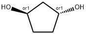 (+/-)-trans-1,3-cyclopentanediol Structure