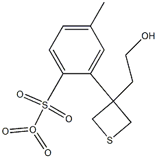3-?Thietaneethanol, 3-?(4-?methylbenzenesulfona?te) 1,?1-?dioxide Structure