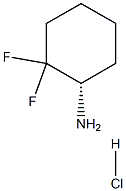 (1S)-2,2-difluorocyclohexan-1-amine hydrochloride Structure