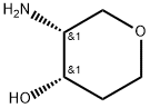 (3R,4S)-3-aminooxan-4-ol Structure