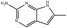 6-methyl-7H-pyrrolo[2,3-d]pyrimidin-2-amine Structure