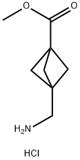 Methyl3-(aminomethyl)bicyclo[1.1.1]pentane-1-carboxylatehydrochloride 구조식 이미지