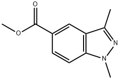 methyl 1,3-dimethyl-1H-indazole-5-carboxylate 구조식 이미지