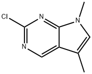 2-Chloro-5,7-dimethyl-7H-pyrrolo[2,3-d]pyrimidine Structure