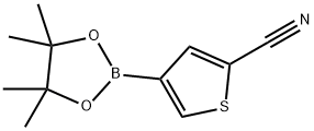 4-(4,4,5,5-tetramethyl-1,3,2-dioxaborolan-2-yl)thiophene-2-carbonitrile 구조식 이미지