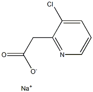 Sodium 2-(3-chloropyridin-2-yl)acetate 구조식 이미지