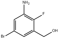 (3-Amino-5-bromo-2-fluoro-phenyl)-methanol Structure