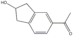 Ethanone, 1-(2,3-dihydro-2-hydroxy-1H-inden-5-yl)- Structure