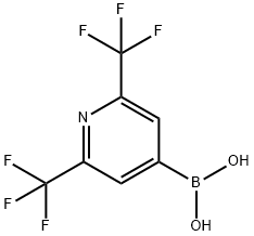 (2,6-bis(trifluoromethyl)pyridin-4-yl)boronic acid Structure