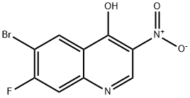 6-bromo-7-fluoro-3-nitroquinolin-4-ol Structure