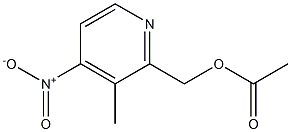 (3-methyl-4-nitropyridin-2-yl)methyl acetate 구조식 이미지