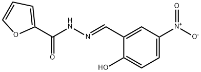 (E)-N'-(2-hydroxy-5-nitrobenzylidene)furan-2-carbohydrazide 구조식 이미지