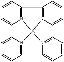 Bis(2,2'-bipyridyl)copper(II) ion 구조식 이미지