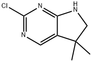 2-Chloro-5,5-dimethyl-6,7-dihydro-5H-pyrrolo[2,3-d]pyrimidine 구조식 이미지
