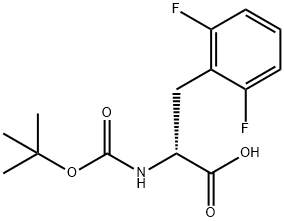N-Boc-2,6-difluoro-D-phenylalanine 구조식 이미지