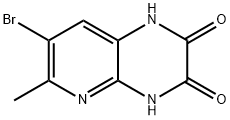 7-Bromo-6-methyl-1,4-dihydro-pyrido[2,3-b]pyrazine-2,3-dione Structure