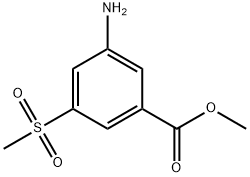 methyl 3-amino-5-(methylsulfonyl)benzoate Structure