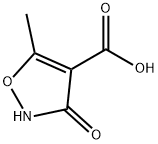 2,3-dihydro-5-methyl-3-oxo-4-isoxazolecarboxylic acid 구조식 이미지