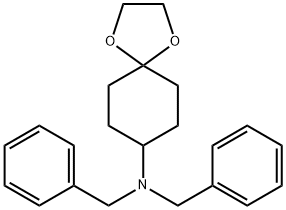 N,N-Dibenzyl-1,4-dioxaspiro[4.5]decan-8-amine 구조식 이미지