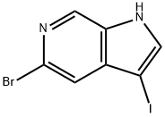 5-Bromo-3-iodo-1H-pyrrolo[2,3-c]pyridine Structure