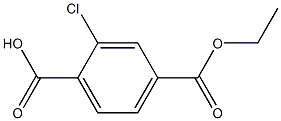 2-Chloro-4-(ethoxycarbonyl)benzoic acid 구조식 이미지