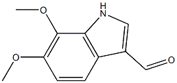 6,7-Dimethoxy-1H-indole-3-carbaldehyde 구조식 이미지