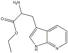 ethyl 2-amino-3-(1H-pyrrolo[2,3-b]pyridin-3-yl)propanoate 구조식 이미지