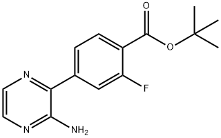 Tert-Butyl 4-(3-Aminopyrazin-2-Yl)-2-Fluorobenzoate Structure