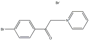 1-(2-(4-BROMO-PHENYL)-2-OXO-ETHYL)-PYRIDINIUM, BROMIDE Structure