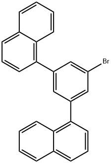 1,1'-(5-bromo-1,3-phenylene)dinaphthalene 구조식 이미지