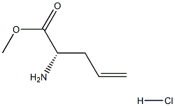 (S)-2-Amino-pent-4-enoic acid methyl ester hydrochloride Structure