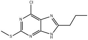 6-chloro-2-(methylthio)-8-propyl-9H-purine Structure