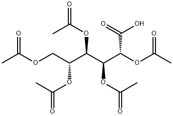 (2R,3S,4R,5R)-2,3,4,5,6-pentaacetoxyhexanoic acid Structure