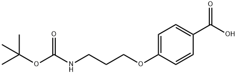 4-(3-(tert-butoxycarbonylamino)propoxy)benzoic acid Structure