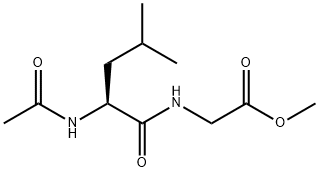 (S)-(2-Acetylamino-4-methyl-pentanoylamino)-acetic acid methyl ester 구조식 이미지