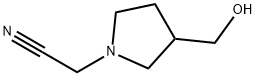 2-[3-(Hydroxymethyl)pyrrolidin-1-yl]acetonitrile Structure