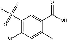4-chloro-2-methyl-5-(methylsulfonyl)Benzoic acid 구조식 이미지