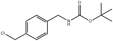 tert-Butyl 4-(chloromethyl)benzylcarbamate 구조식 이미지