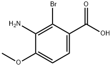 3-Amino-2-bromo-4-methoxy-benzoic acid Structure