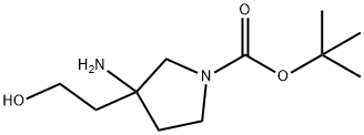 Tert-Butyl 3-Amino-3-(2-Hydroxyethyl)Pyrrolidine-1-Carboxylate Structure