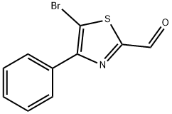 5-Bromo-4-phenylthiazole-2-carbaldehyde 구조식 이미지