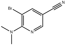 5-Bromo-6-dimethylamino-nicotinonitrile 구조식 이미지